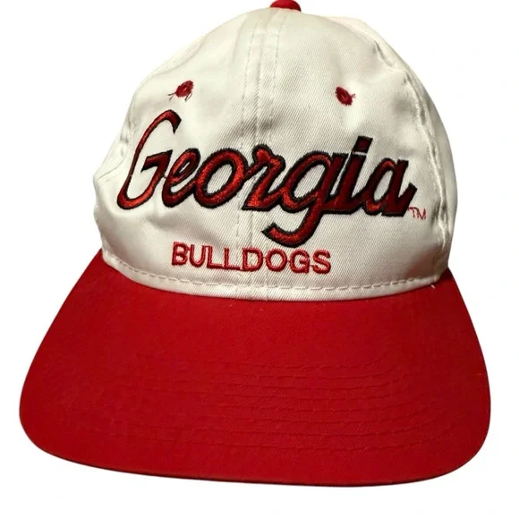 Vintage Georgia Bulldogs Sports Specialty Snapback Hat Script Twill